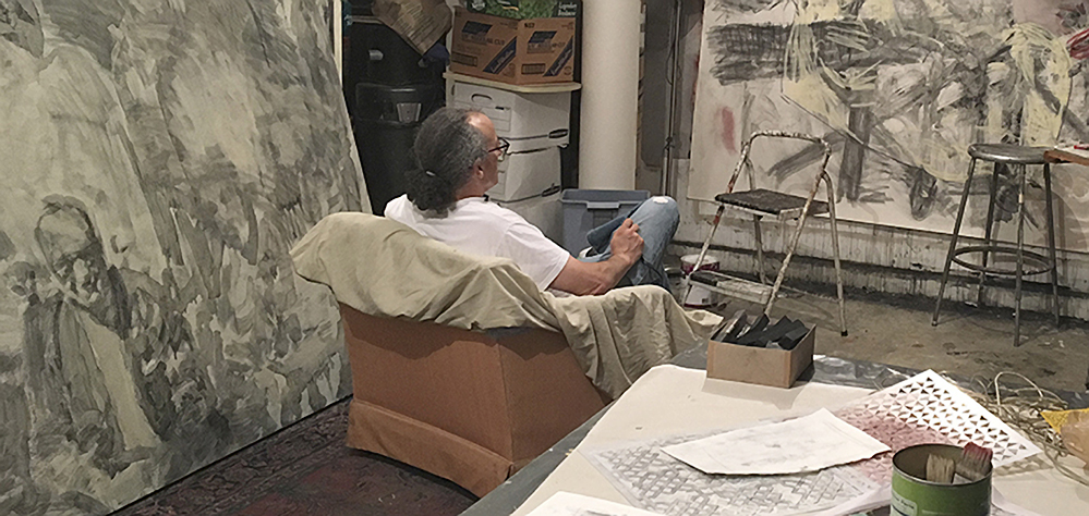 Bailin sitting in studio